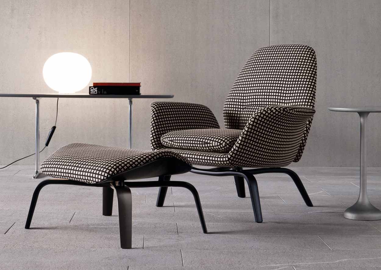 Minotti Gilliam fauteuil Van der Donk interieur