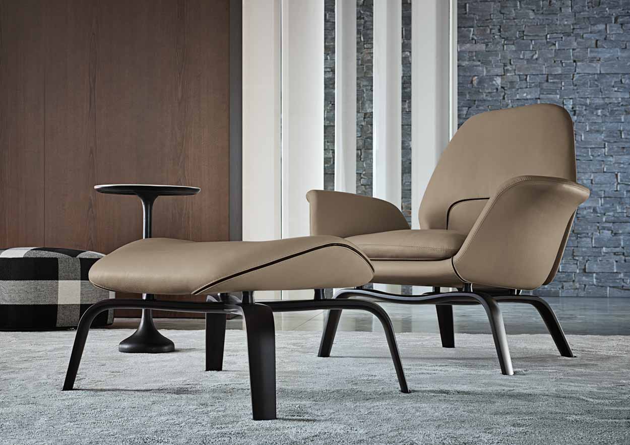 Minotti Gilliam fauteuil Van der Donk interieur