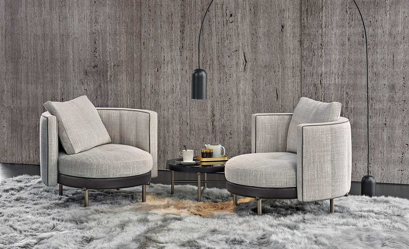 Minotti Torri fauteuil Van der Donk interieur