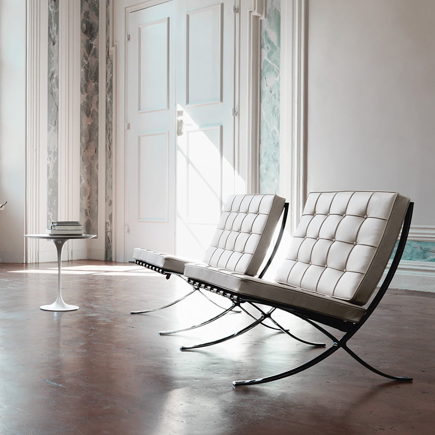 Huiswerk maken Recyclen Maan oppervlakte Knoll Barcelona Chair: origineel design | Van der Donk interieur