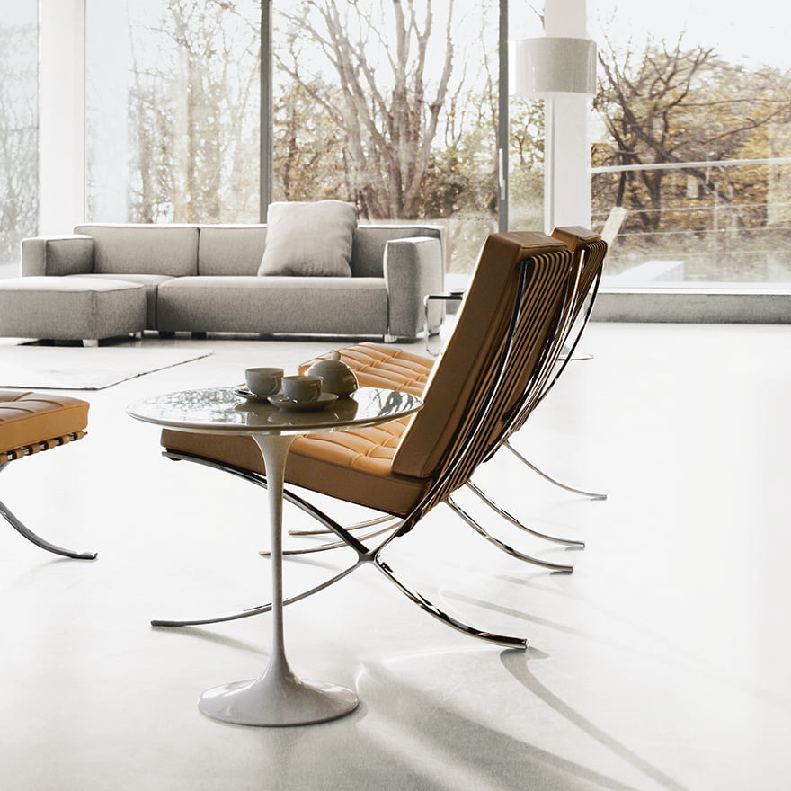Huiswerk maken Recyclen Maan oppervlakte Knoll Barcelona Chair: origineel design | Van der Donk interieur