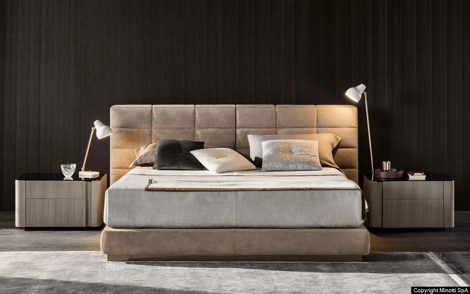 Minotti bed shop