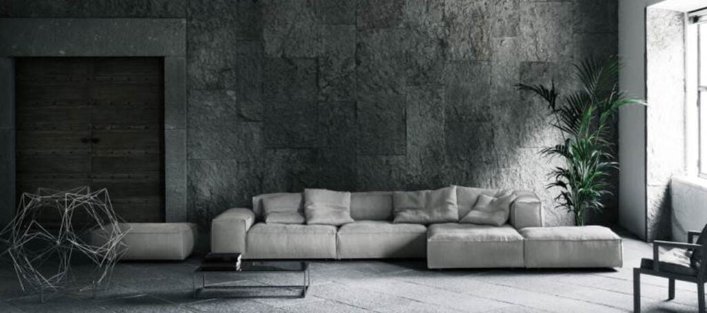 Living Divani Neo Wall sofa sfeerfoto interieur grijs Piero Lissoni