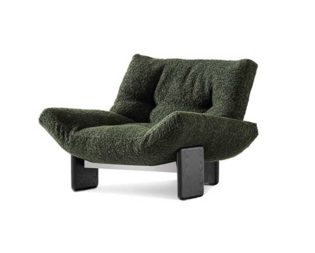 Minotti Emmi fauteuil groen productfoto
