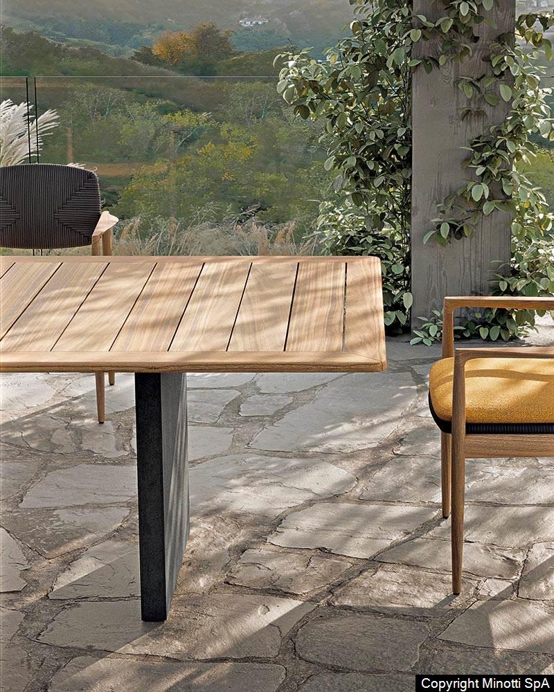 Minotti Quadrado 24 outdoor tafel sfeerfoto