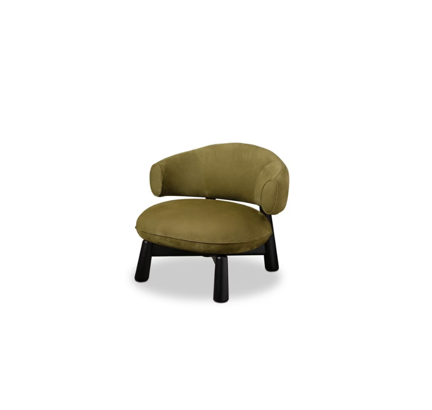 Baxter Olaf Fauteuil productfoto groen leder