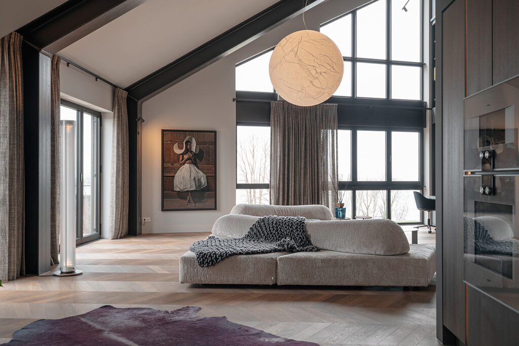 Interieuradvies Van der Donk interieur Penthouse Edra On th Rocks bank interieur sfeerfoto